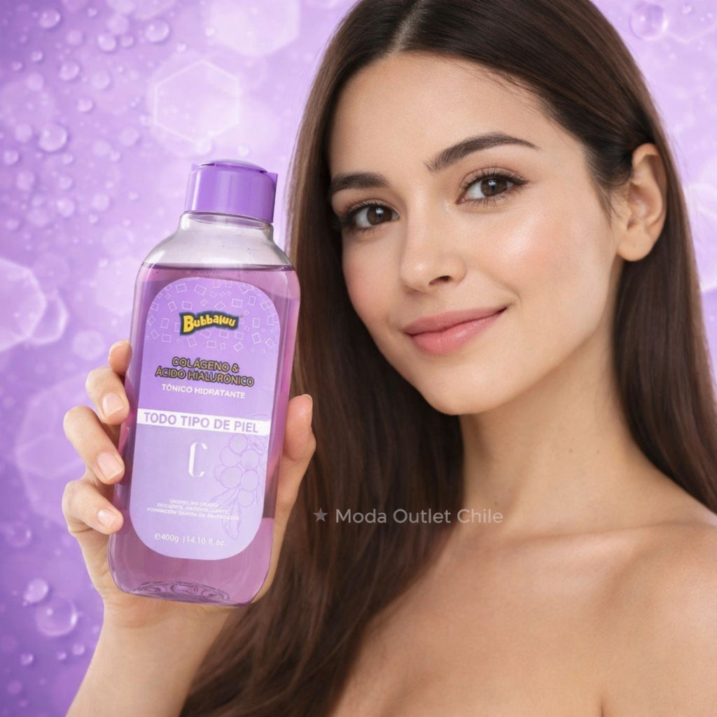 Tonico Hidratante Bubbaluu Colageno y Acido Hialuronico 400 Ml - FT-1845