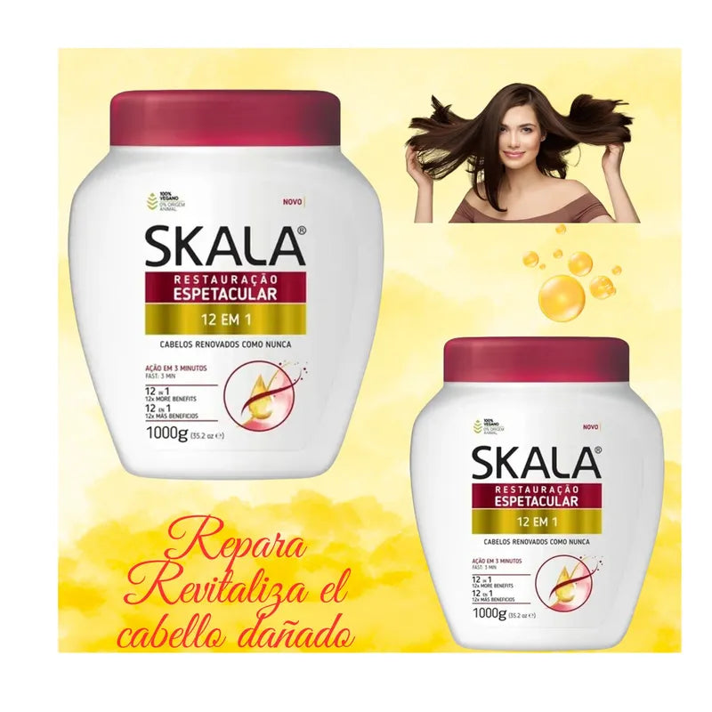 Mascarilla Capilar SKALA 12 en 1 Restauración y Brillo - 1 Kg SKALA Cosmeticos-skincare
