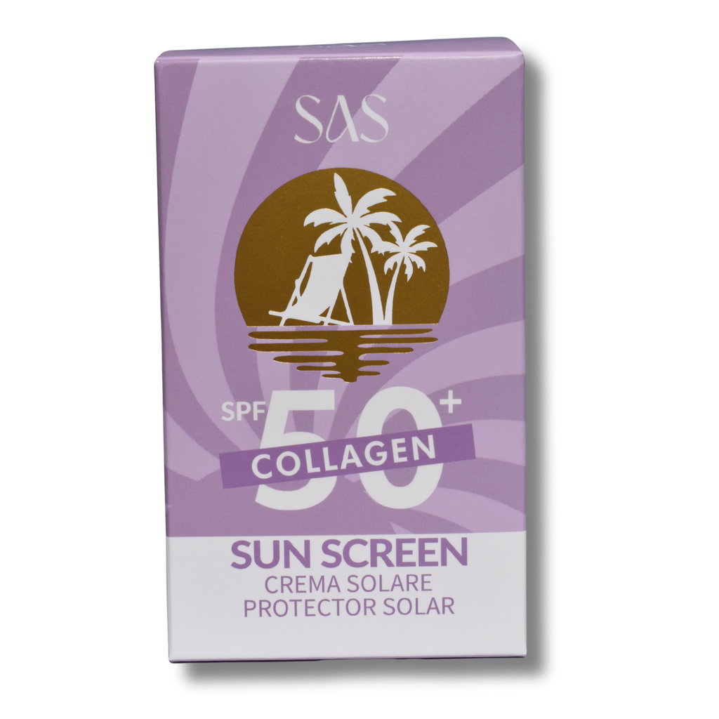 Protector Solar en Crema 50SPF+ Colageno SAS Cosmetics SAS COSMETICS Cosmeticos-skincare