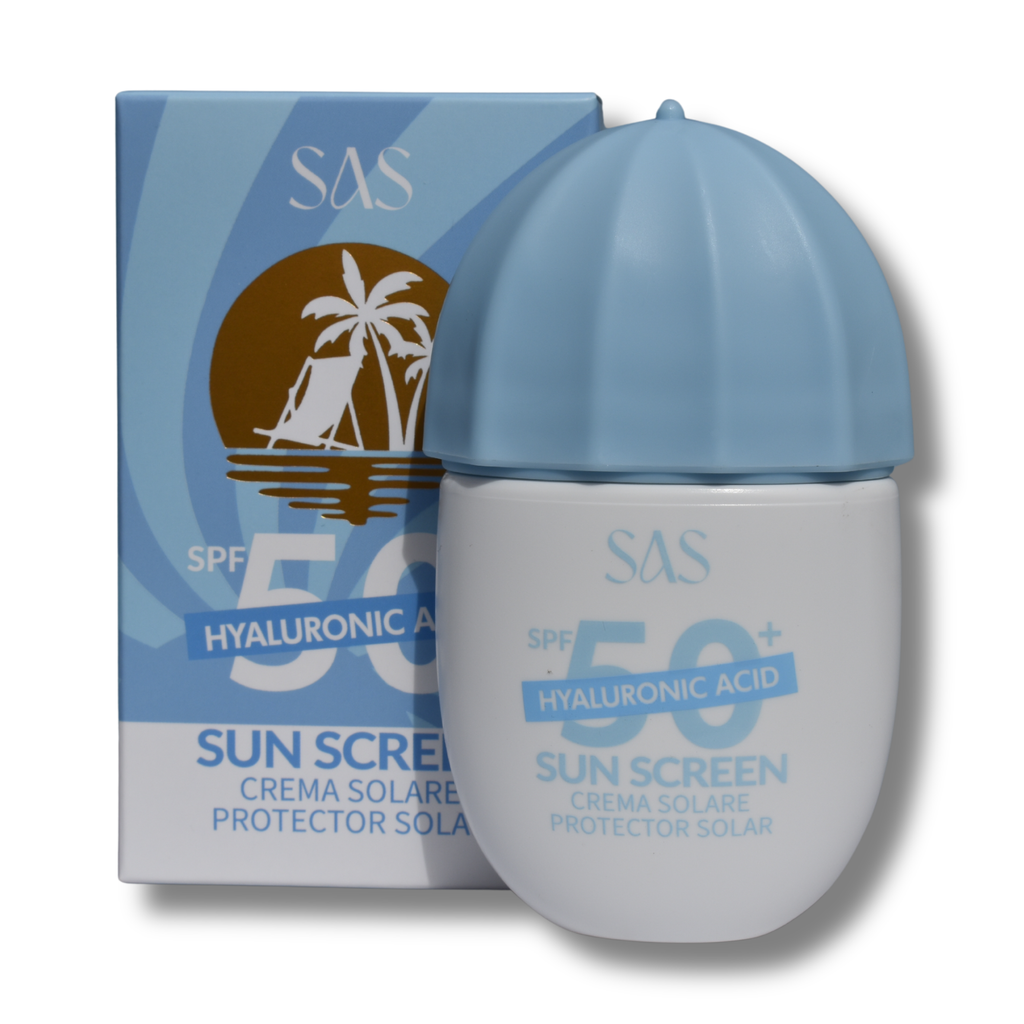 Protector Solar en Crema 50SPF+ Acido Hialuronico SAS Cosmetics - SAH134 SAS COSMETICS Cosmeticos-skincare