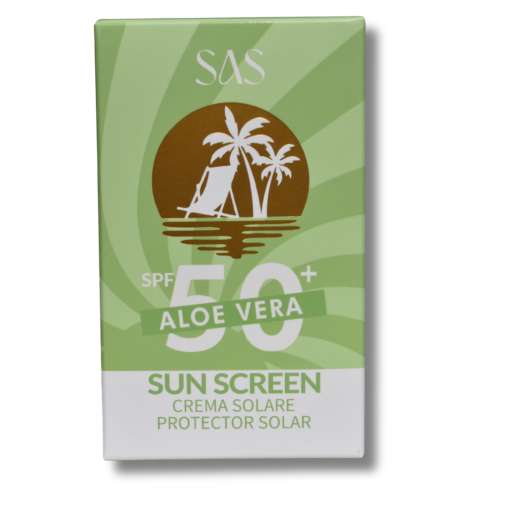 Protector Solar en Crema 50SPF+ Aloe Vera SAS Cosmetics - SAH133 SAS COSMETICS Cosmeticos-skincare