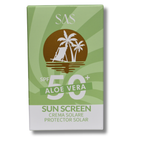 Protector Solar en Crema 50SPF+ Aloe Vera SAS Cosmetics - SAH133 SAS COSMETICS Cosmeticos-skincare
