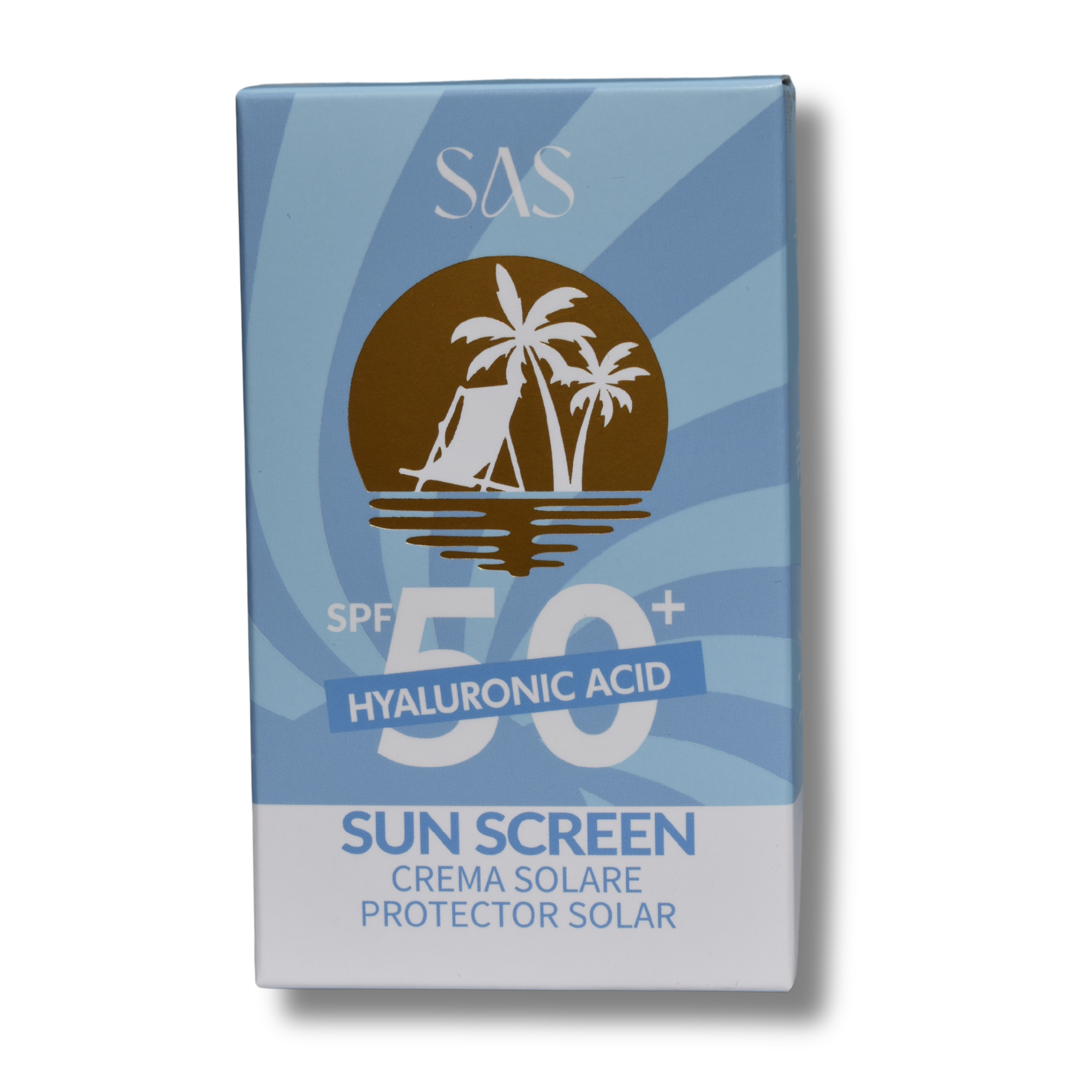 Protector Solar en Crema 50SPF+ Acido Hialuronico SAS Cosmetics - SAH134 SAS COSMETICS Cosmeticos-skincare