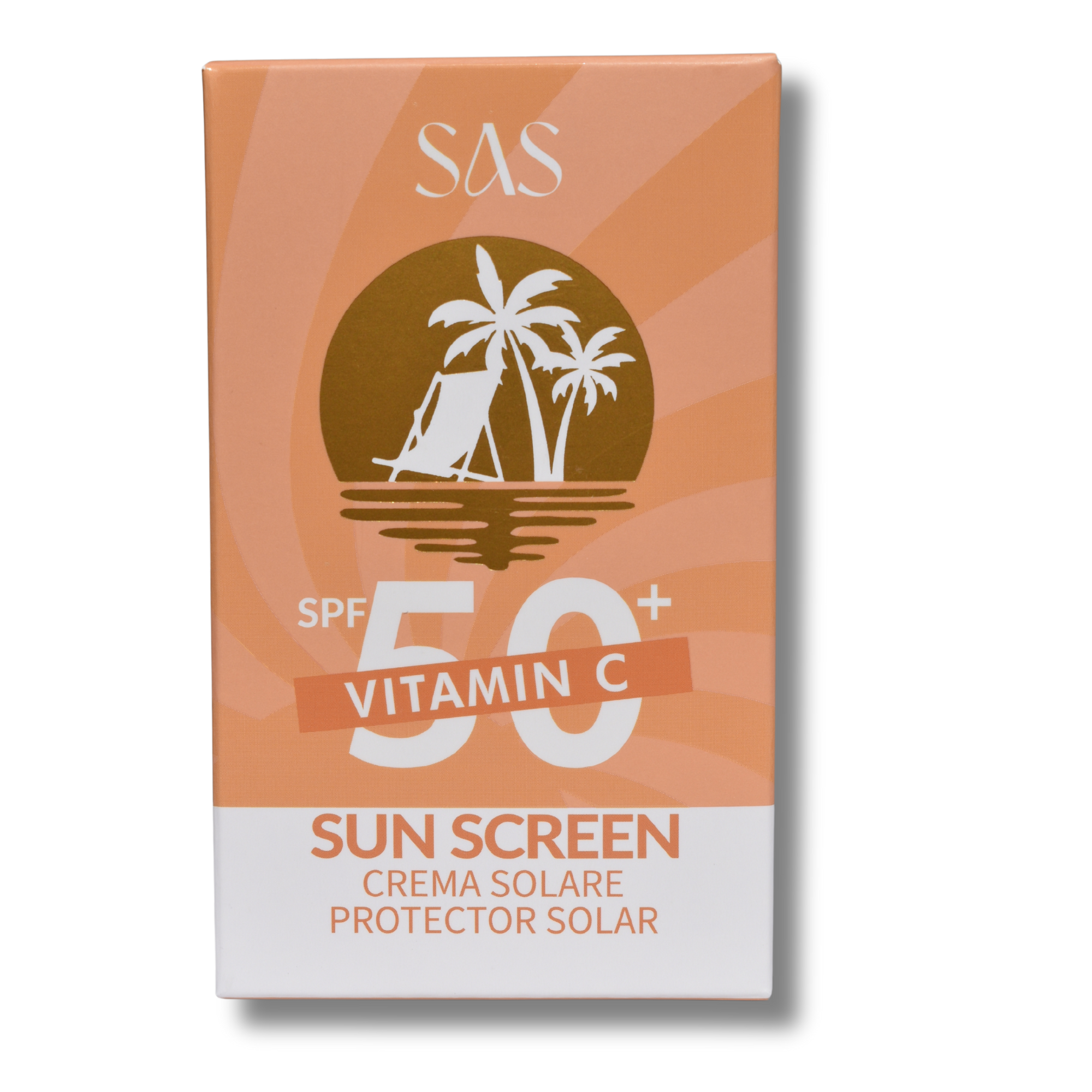 Protector Solar en Crema 50SPF+ Vitamina C SAS Cosmetics - SAH135 SAS COSMETICS Cosmeticos-skincare
